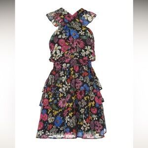 Slate & Willow Black Floral Sleeveless Dress